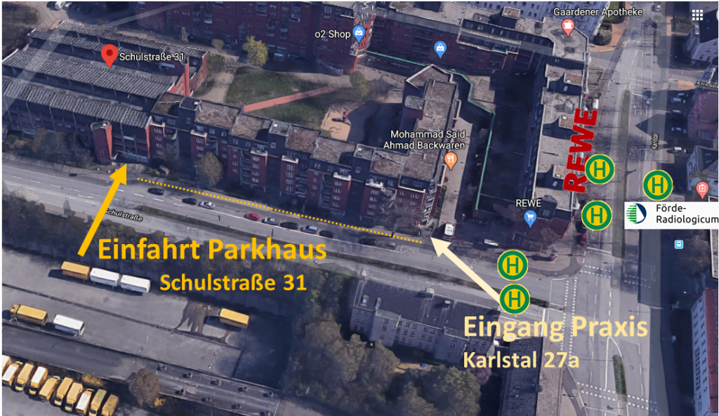Lageplan der Praxis